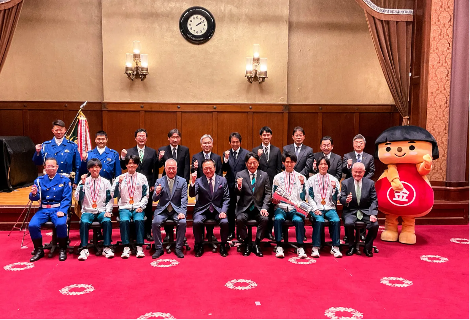 来席者で記念撮影