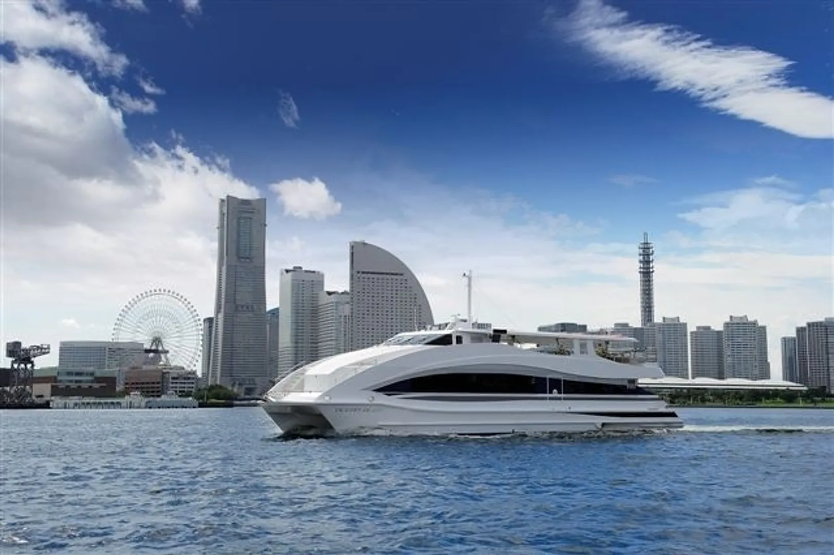 Yokohama Bay Cruiseで使用されるオセアンブルー