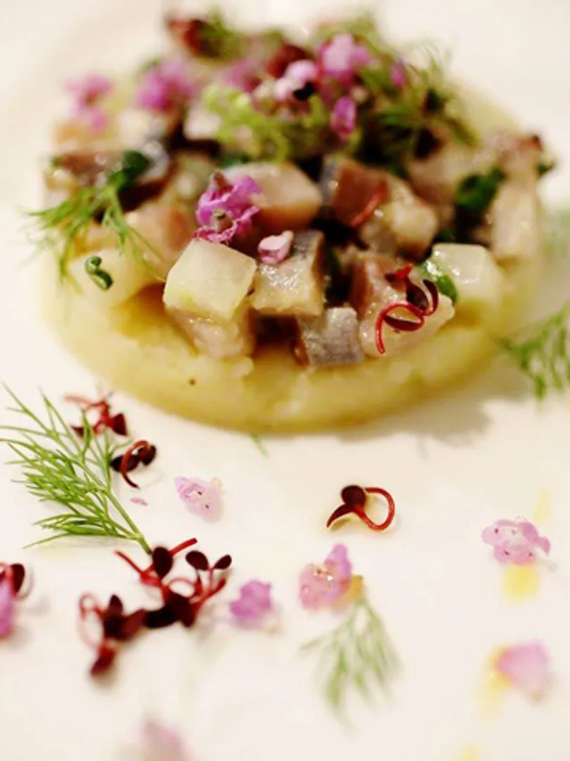 コース前菜 いわしとじゃがいものガトー仕立て