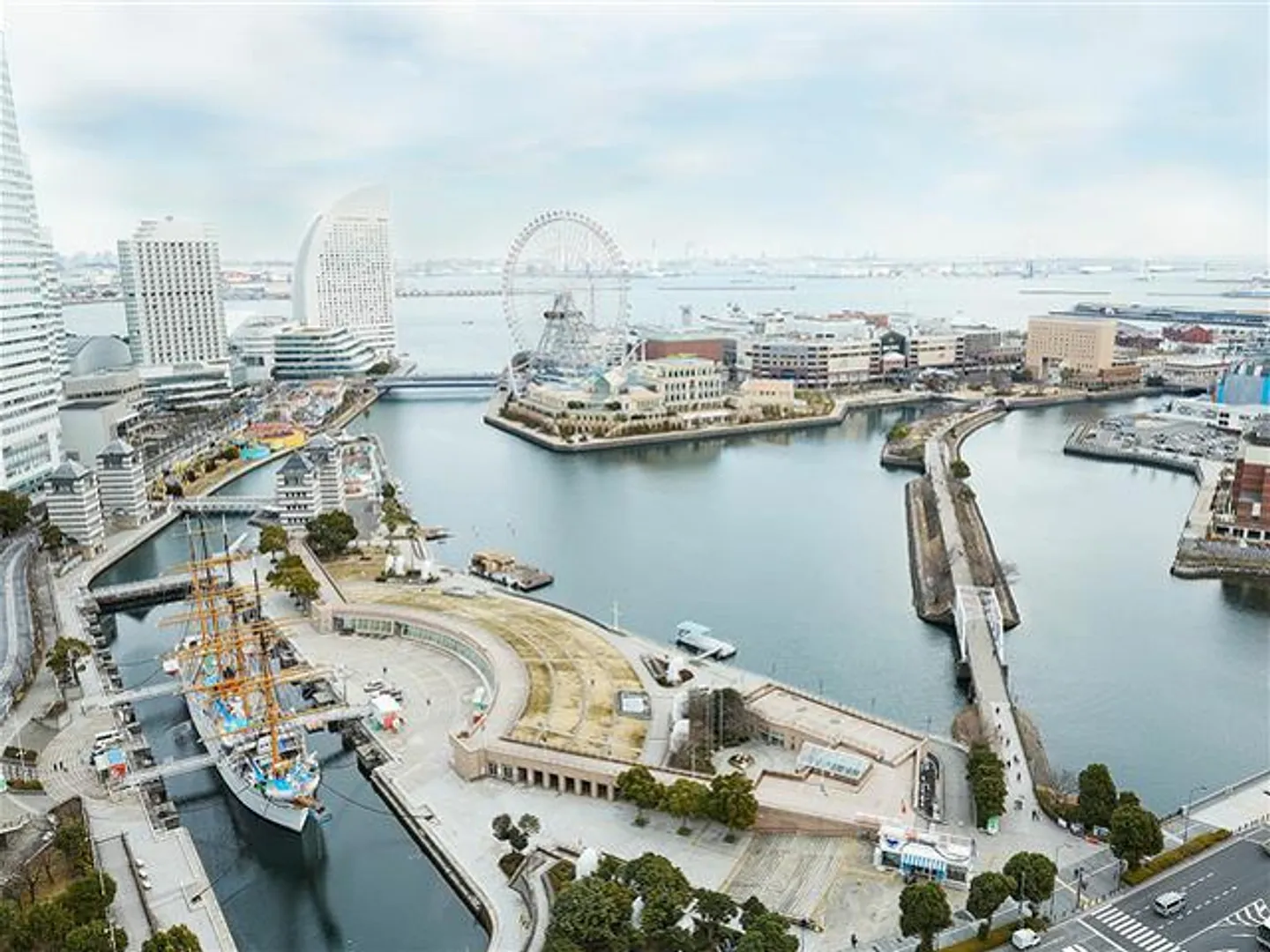 みなとみらいの景色を一望できる