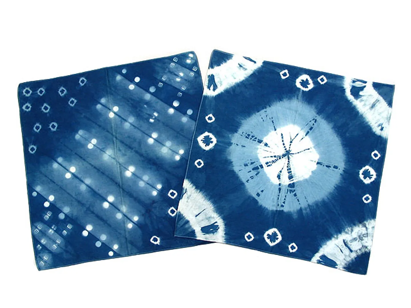 藍染めの体験による作品例