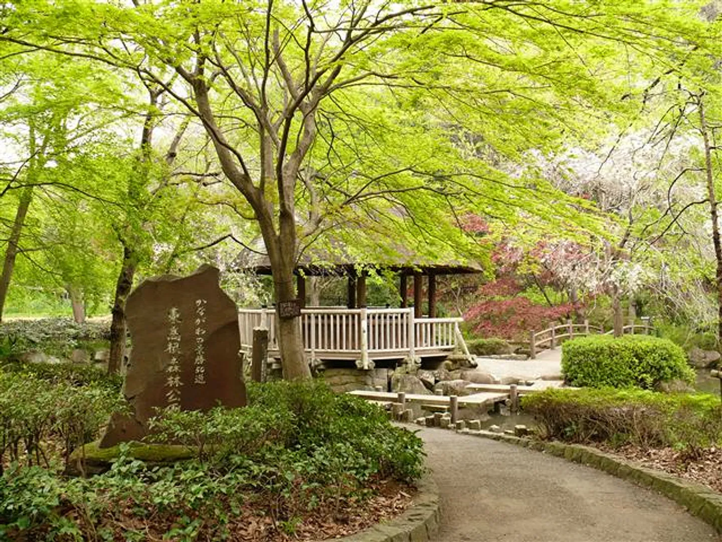 ケヤキ広場近くの東屋(休憩舎)
