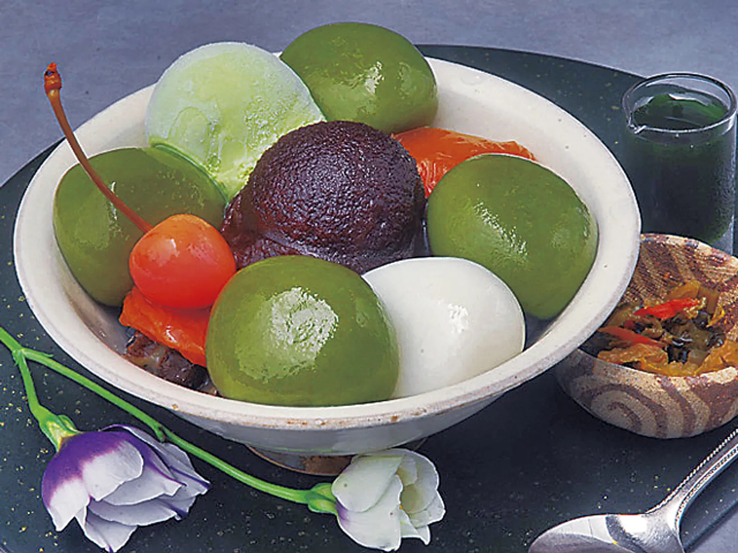 宇治白玉クリームあんみつ