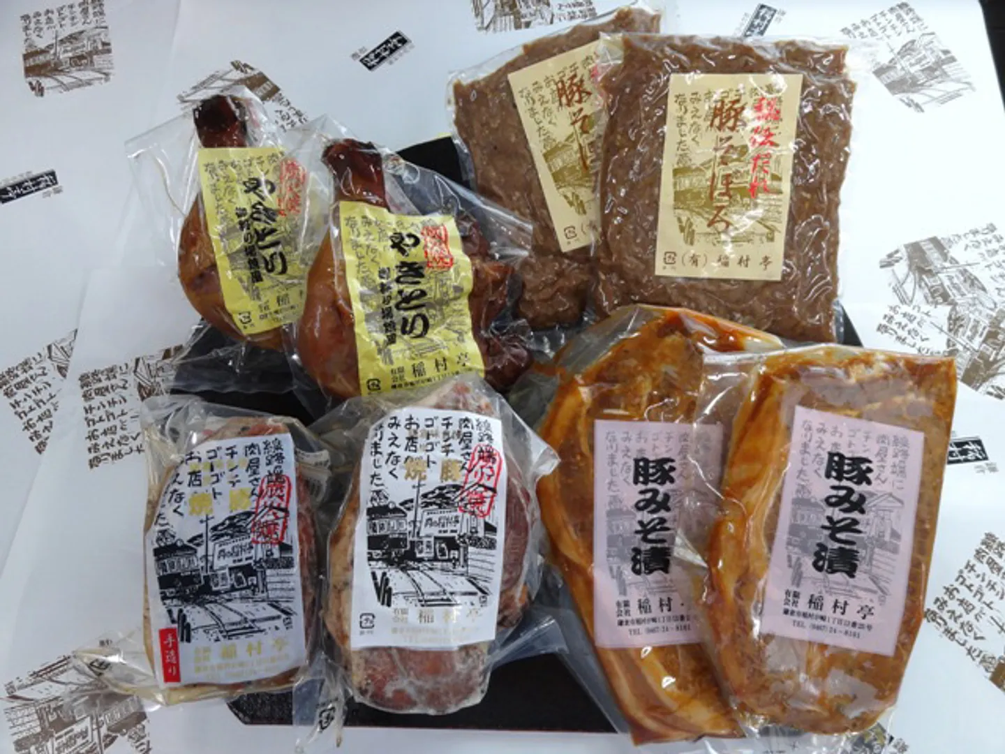 炭火焼豚・炭火やきとり・豚そぼろ・豚みそ漬