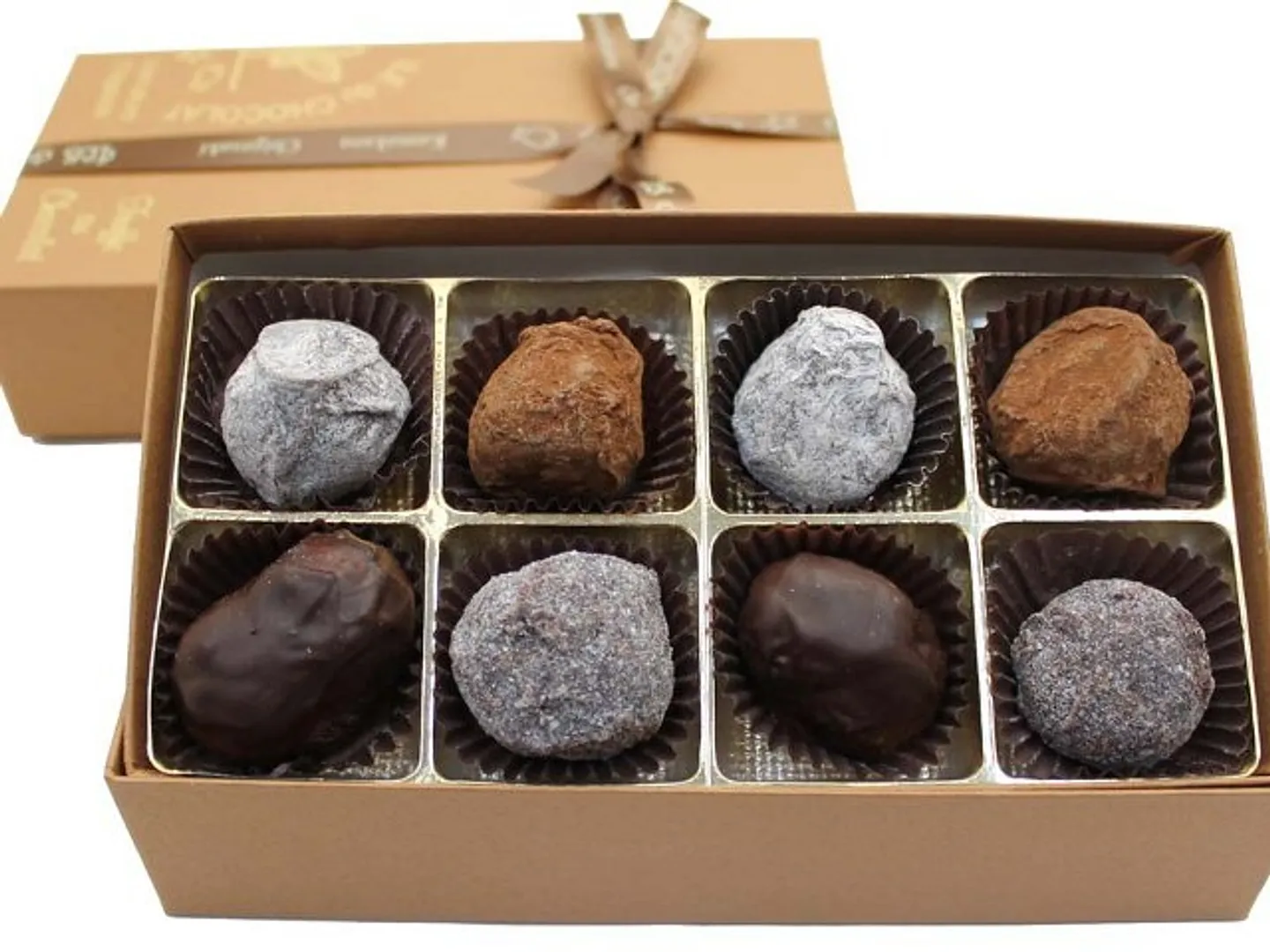 最高のカカオが醸し出す本物の味わいで深いコクのあるふんわり軽い食感のトリュフショコラ8個入2270円