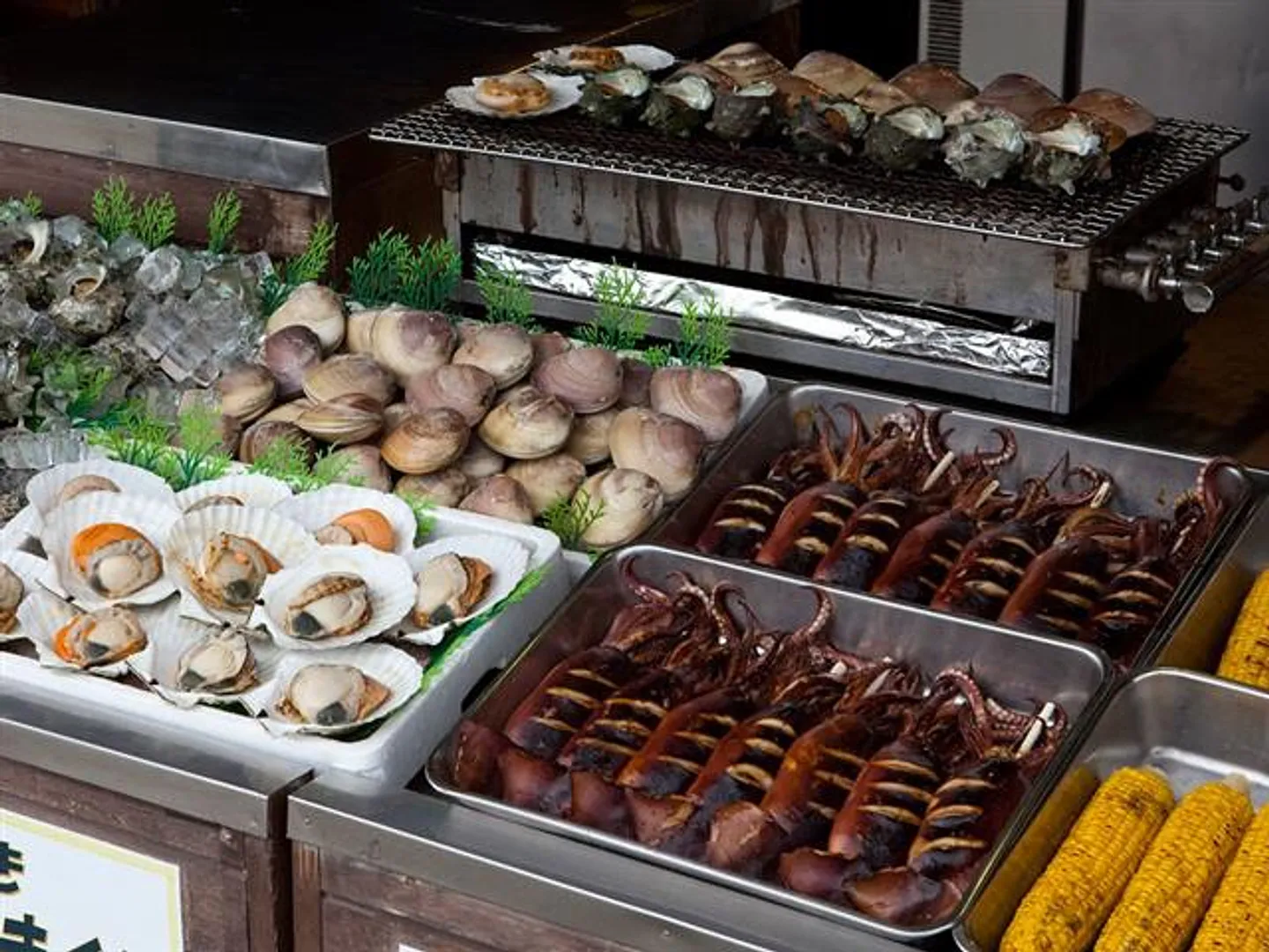 1階磯焼きコーナー