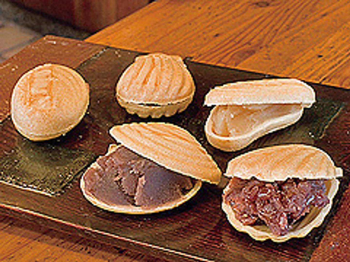 貝最中(つぶあん・こしあん・白あん)