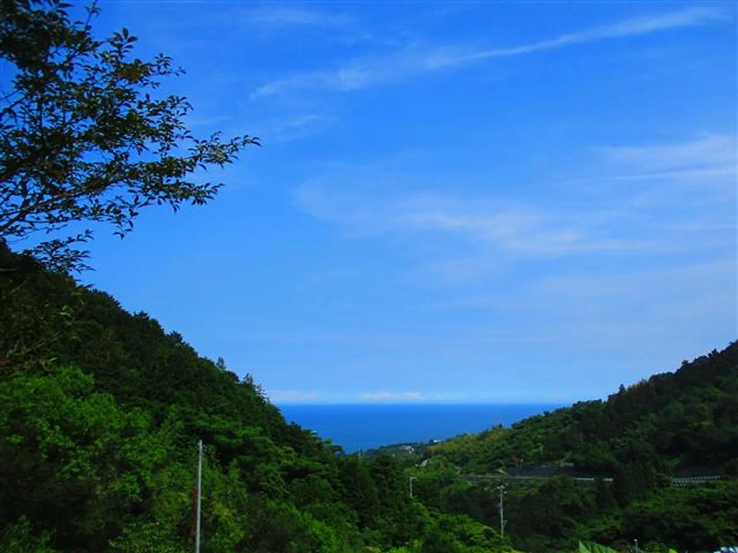 お店から見える海