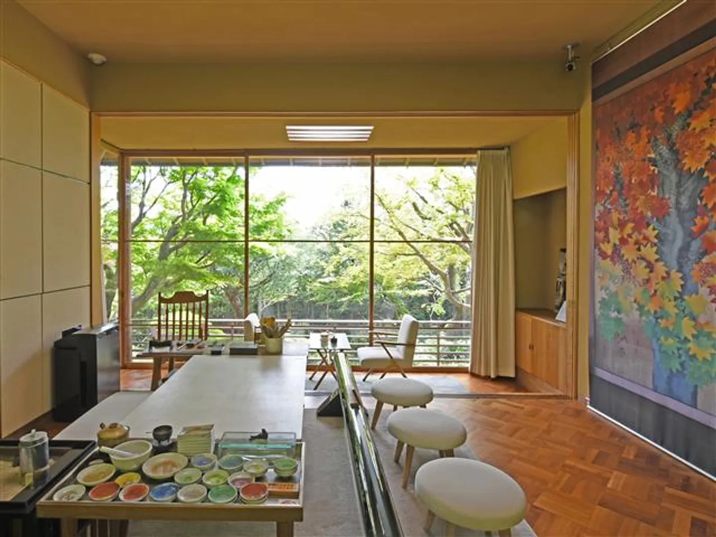 山口蓬春記念館 画室 内観