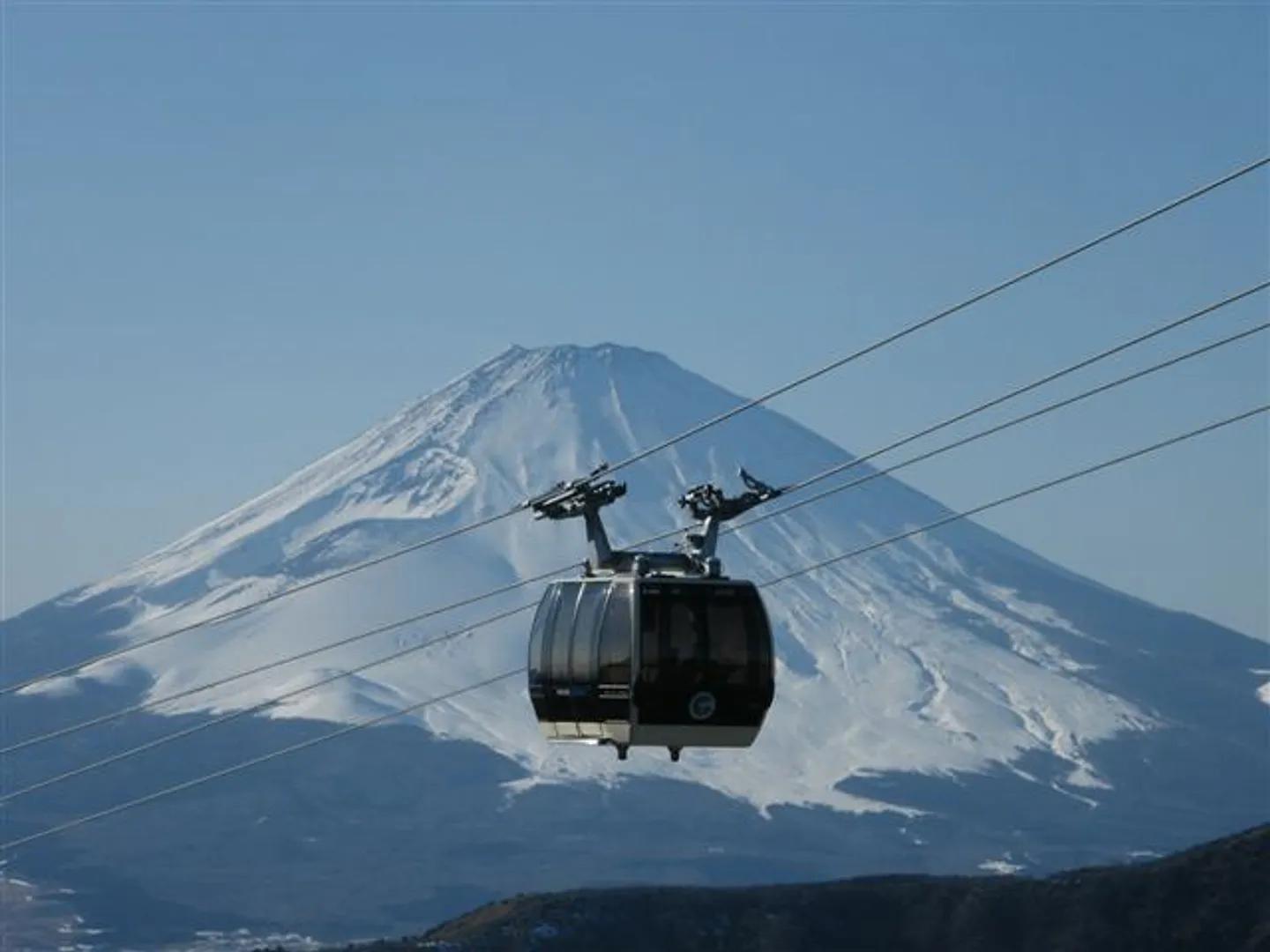 空気が澄んでいる冬は富士の眺めも格別