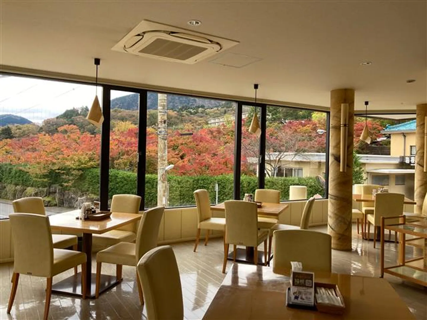 店内からの風景(秋)