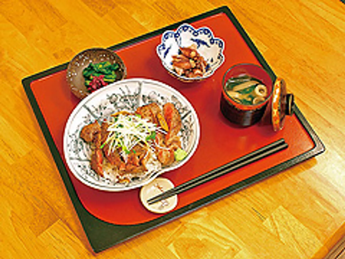 人気のステーキ丼