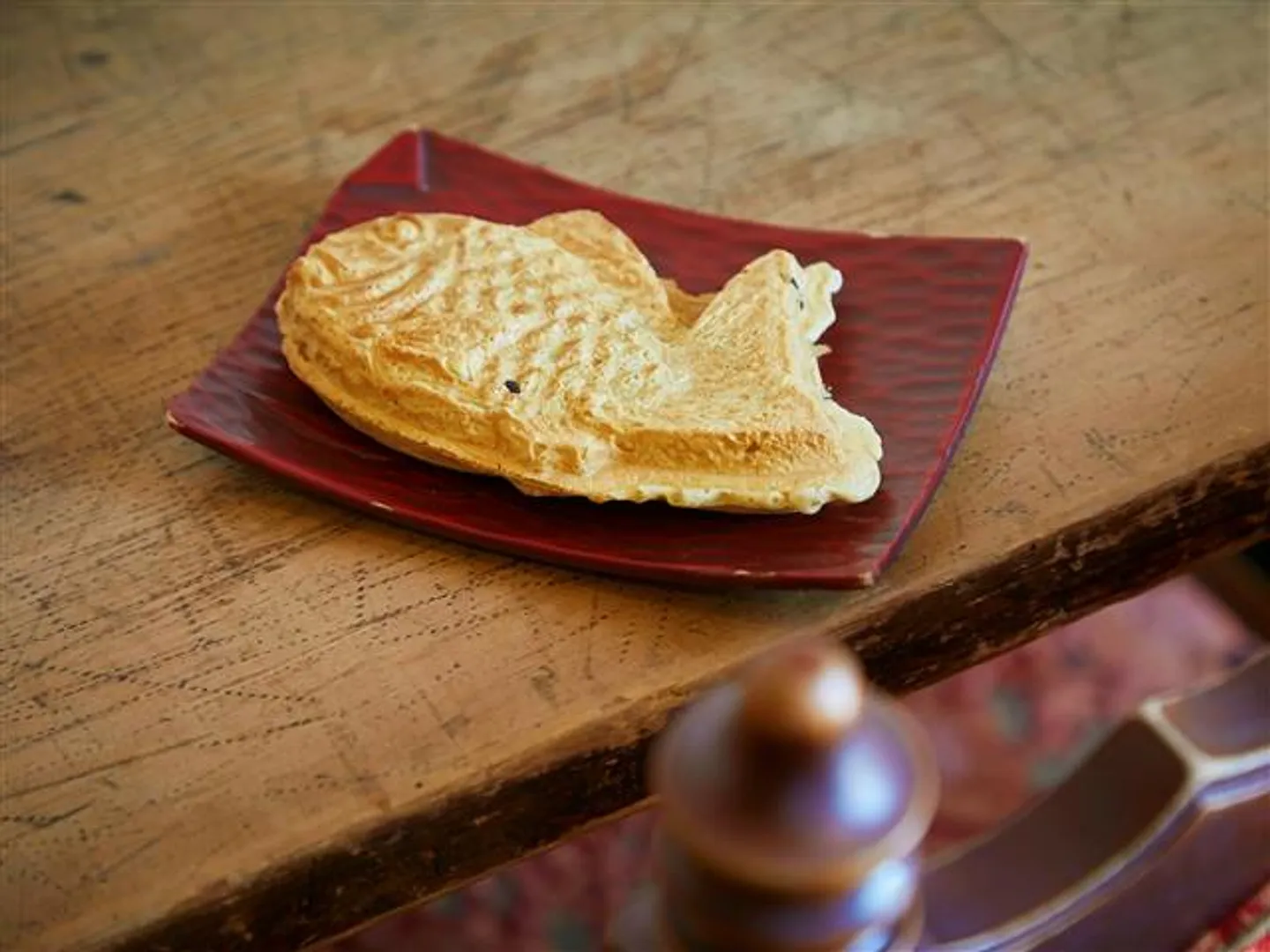 直火でパリっと香ばしく焼き上げた「なみへい」自慢のたい焼き