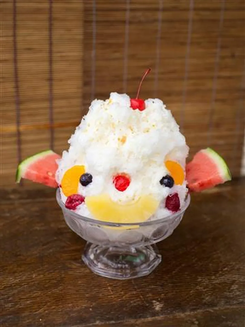 かき氷は一年中販売。「なみへいのしろくま！」