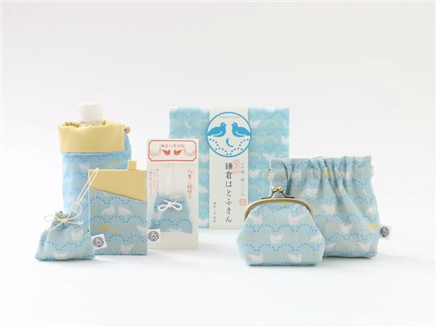 湘南手捺染 鎌倉限定テキスタイル 「鳩波紋」