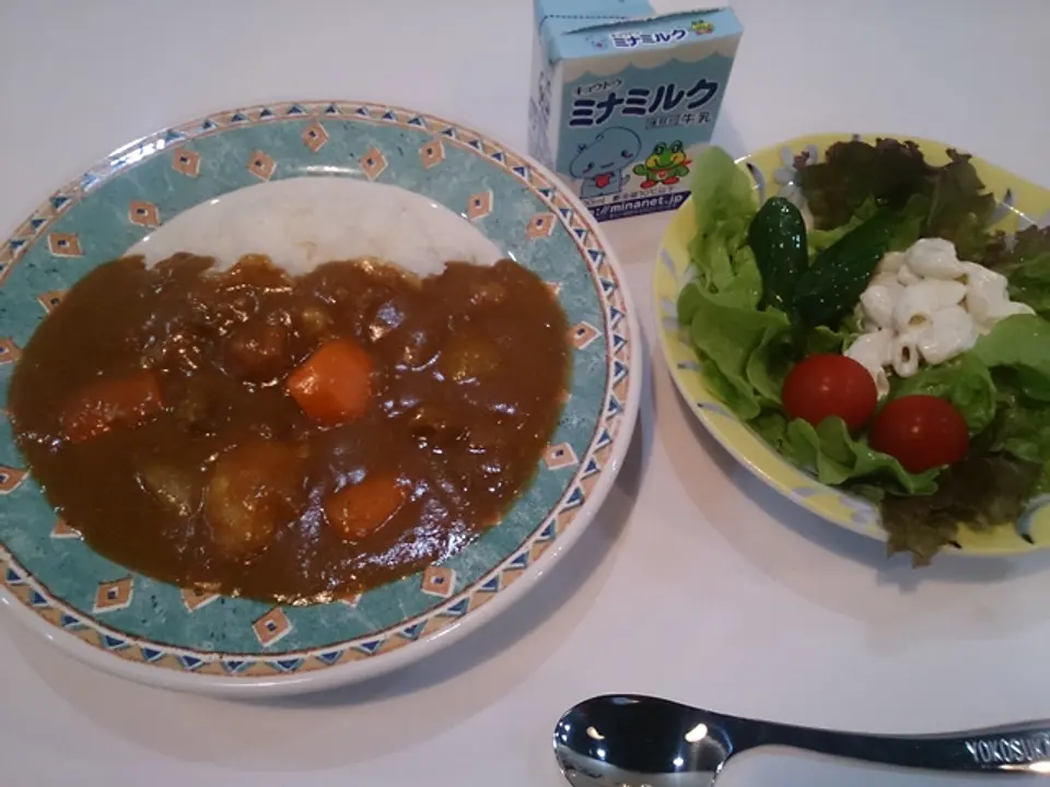 よこすか海軍カレーセット(サラダ・牛乳付き)