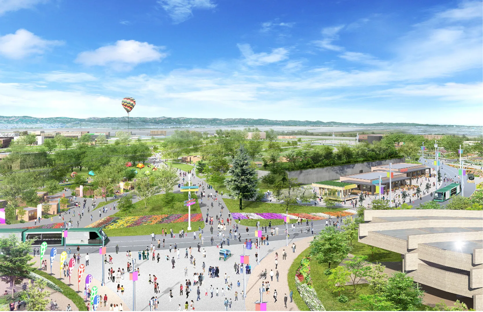 会場のイメージ（国際園芸博覧会協会提供）