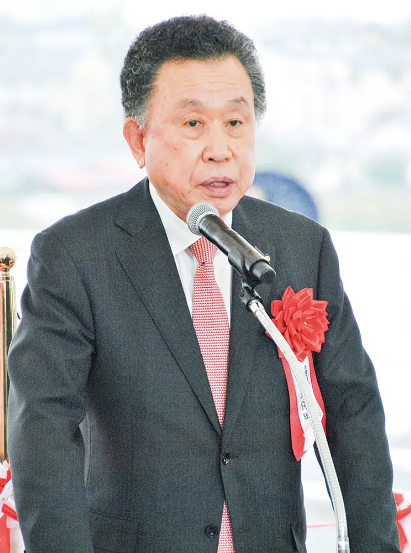 開通式での久保田会長