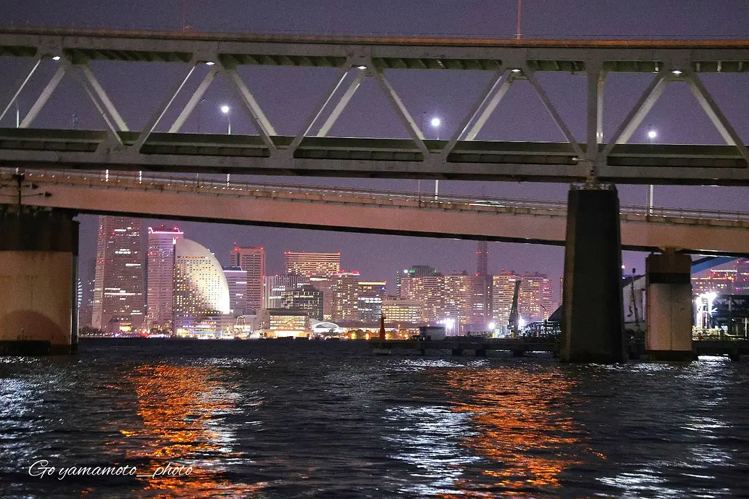 yokohama-minato-mirai-through-bridge-frame-night-01