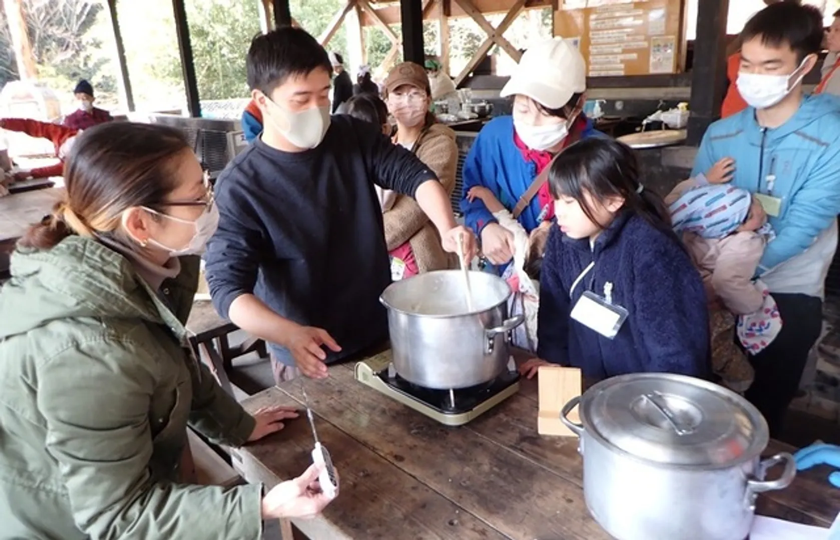 味噌作りの様子