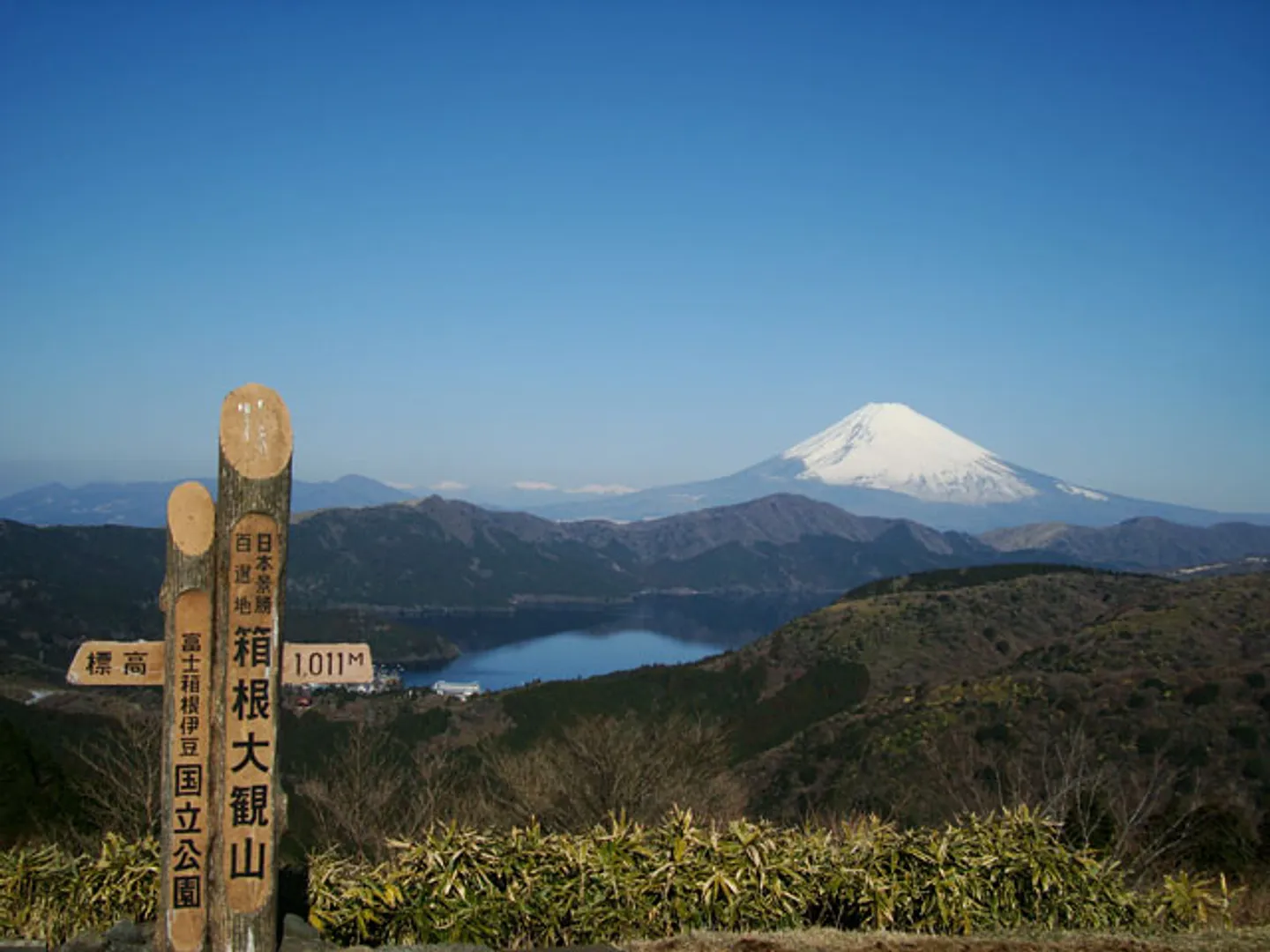 大観山から見る富士山