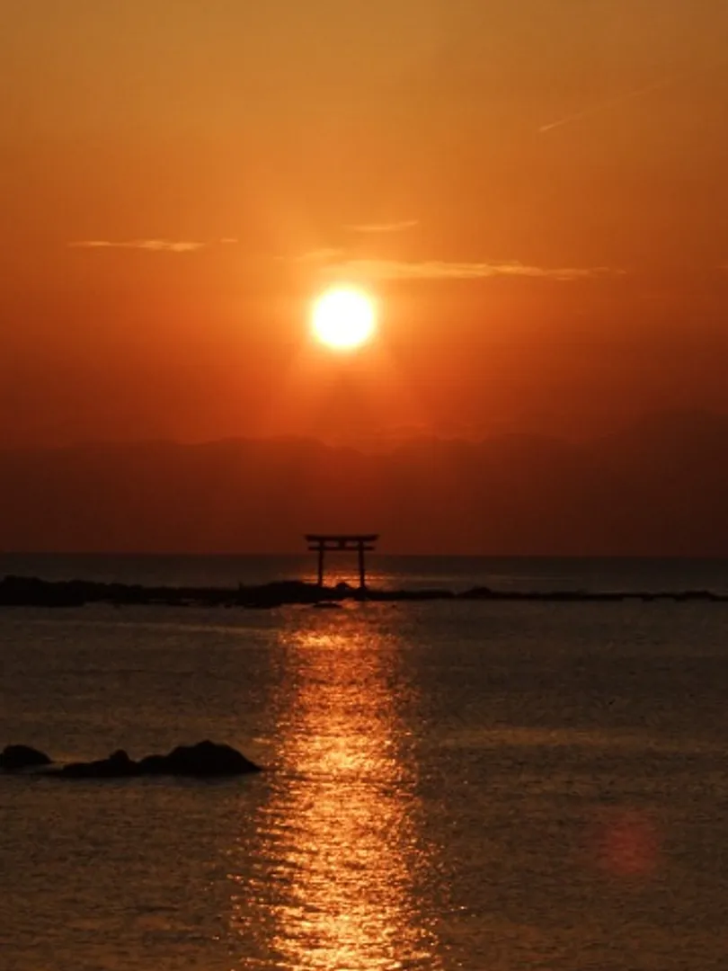 森戸の夕照
