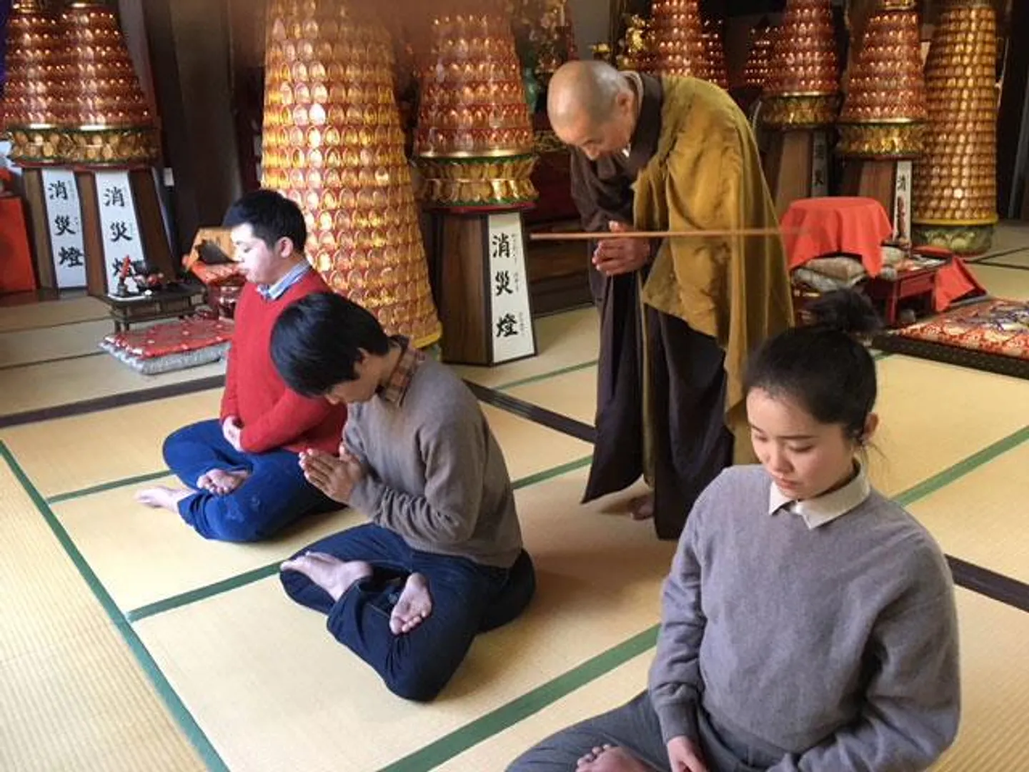 座禅の様子