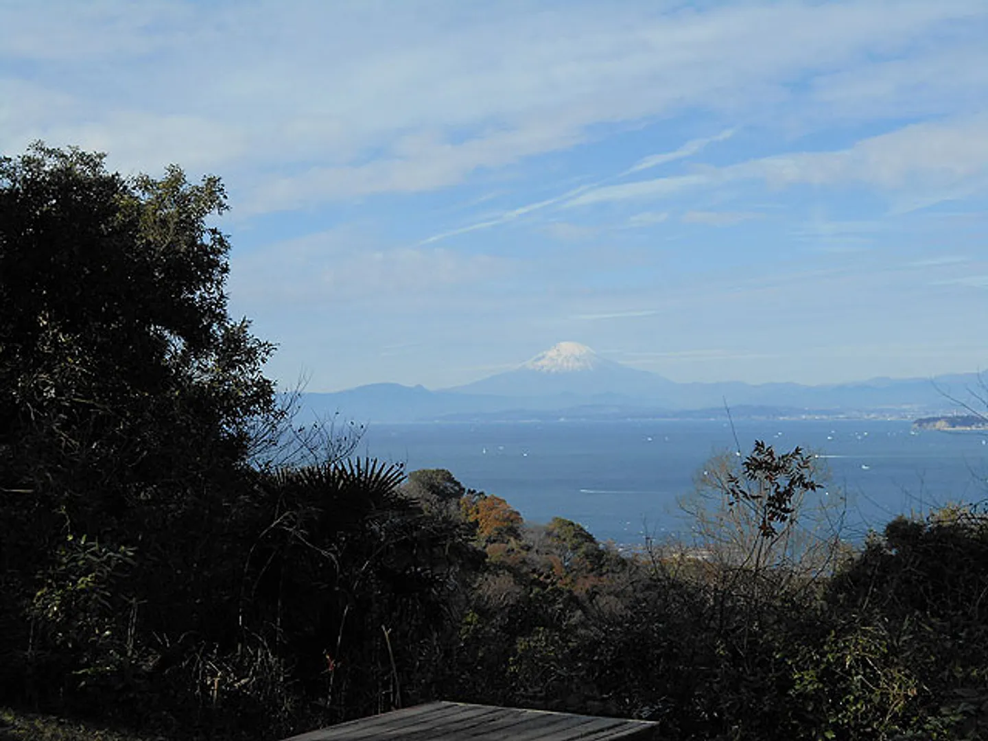 山頂広場から望む富士山
