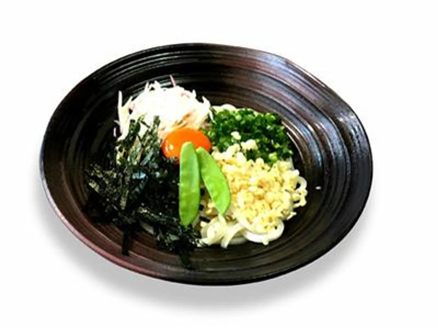 冷し月見たぬきうどん