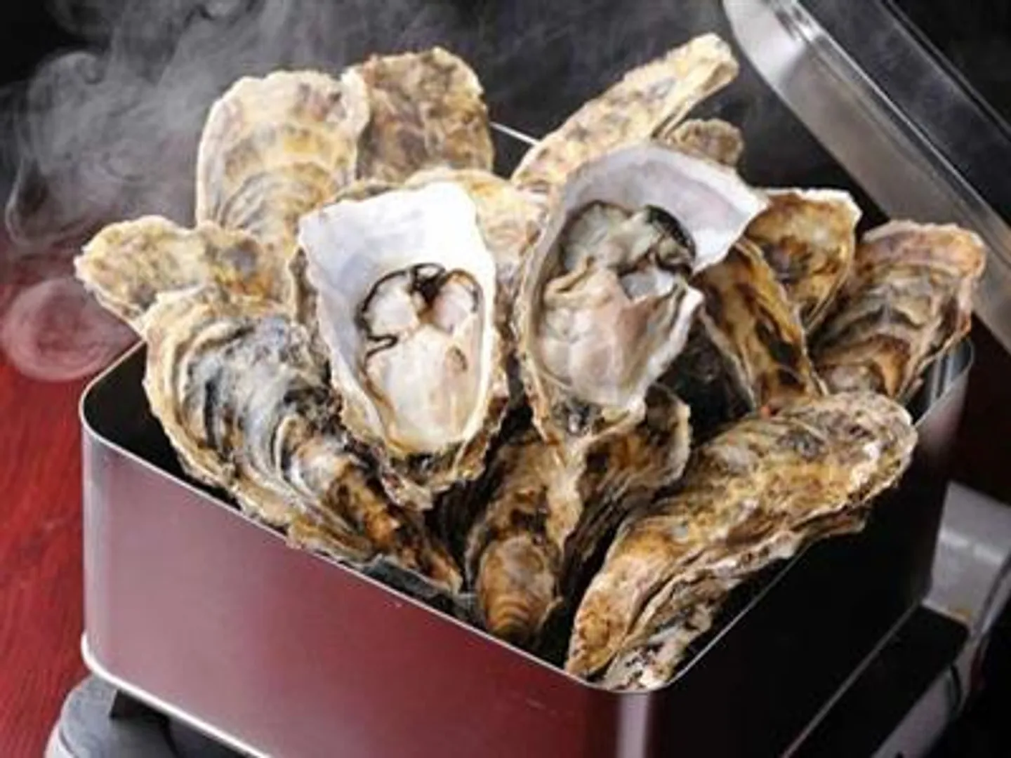 牡蠣のカンカン焼き