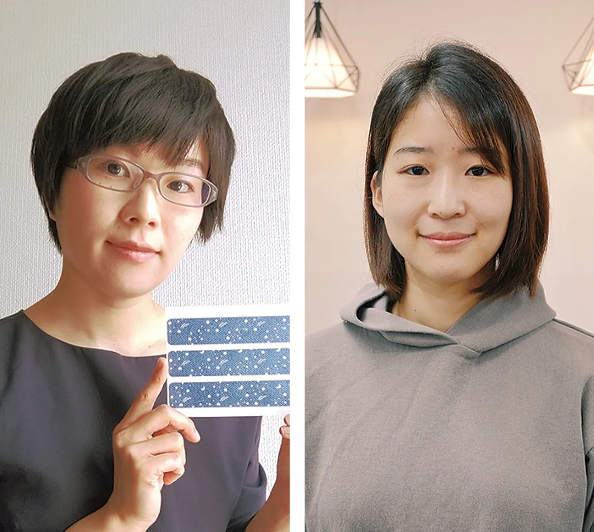 開発者の松下さん（左）とデザイナーの岡田さん