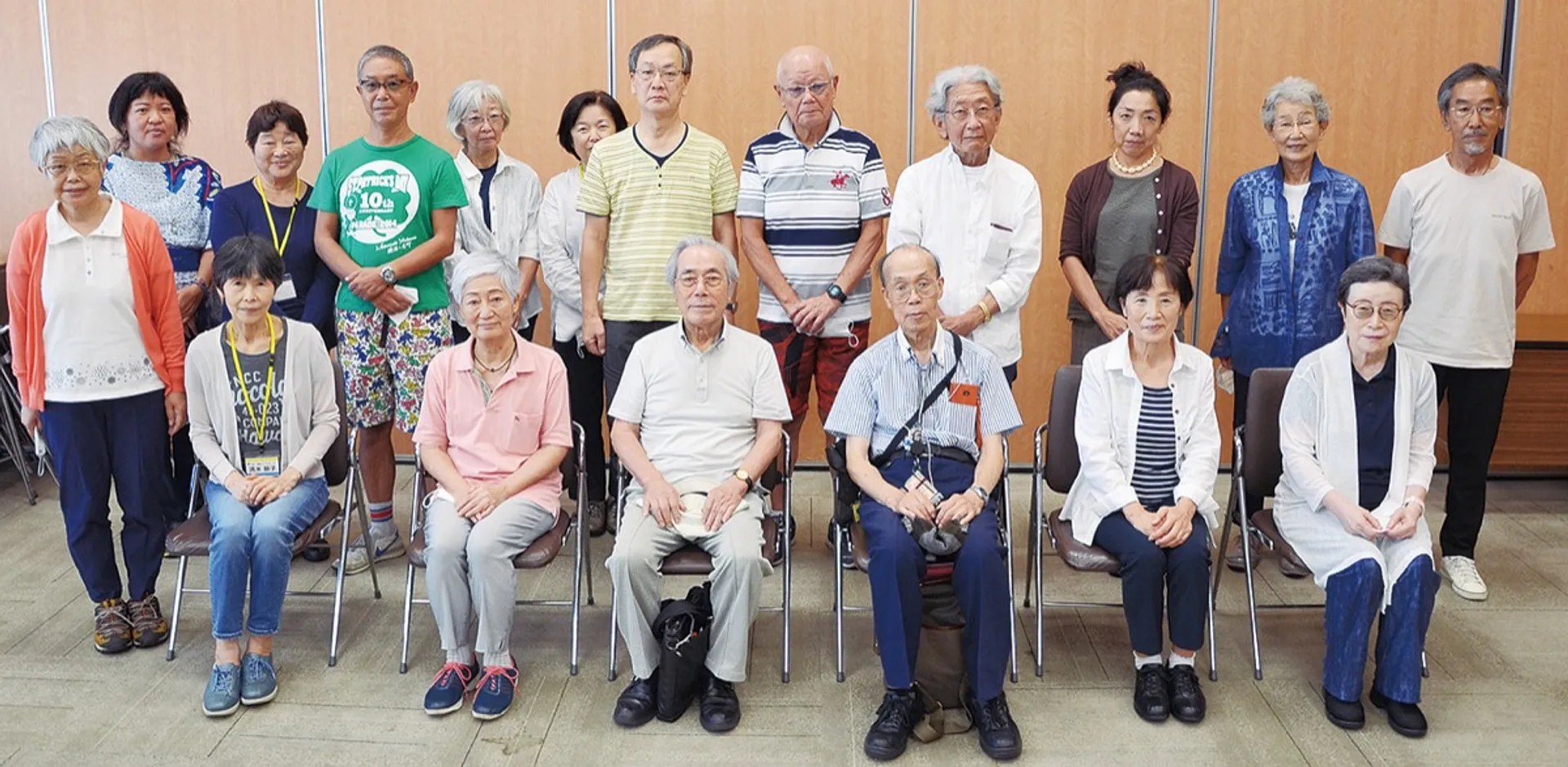 中区から認定された「健康づくりサポーター」の皆さん