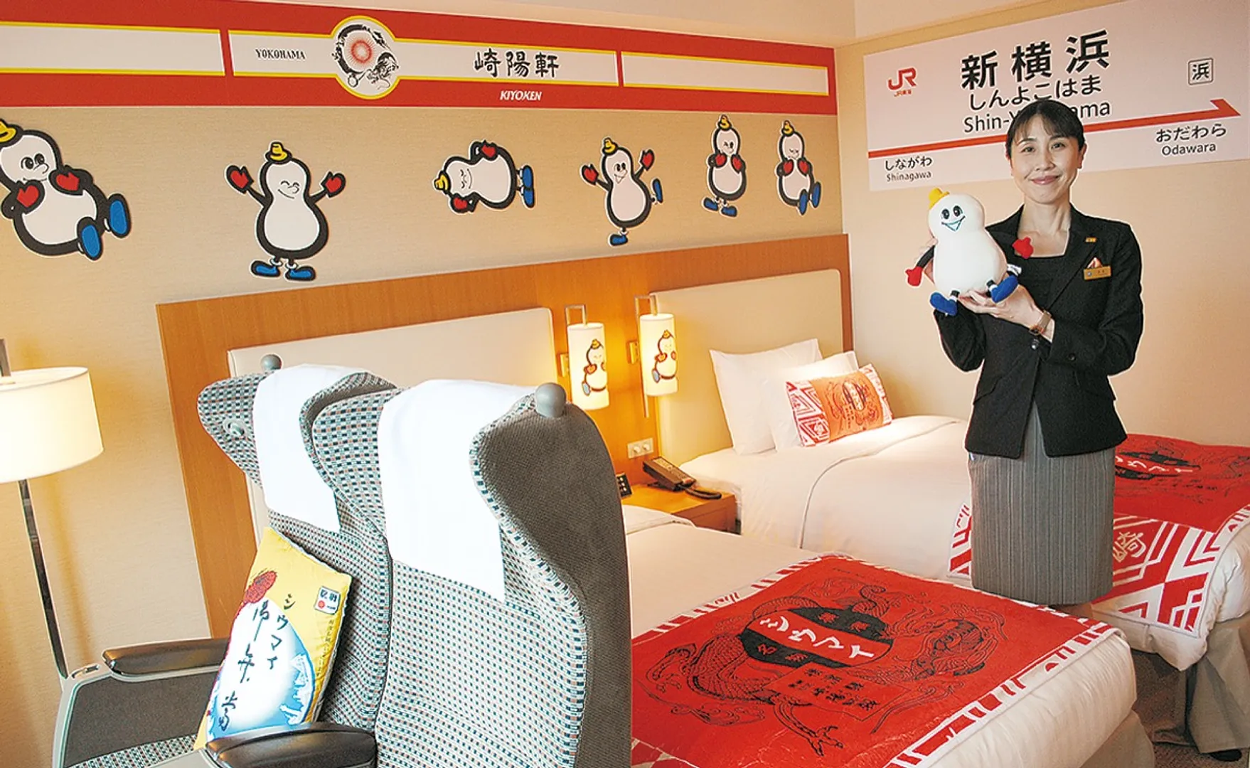 客室内には「隠れひょうちゃん」も