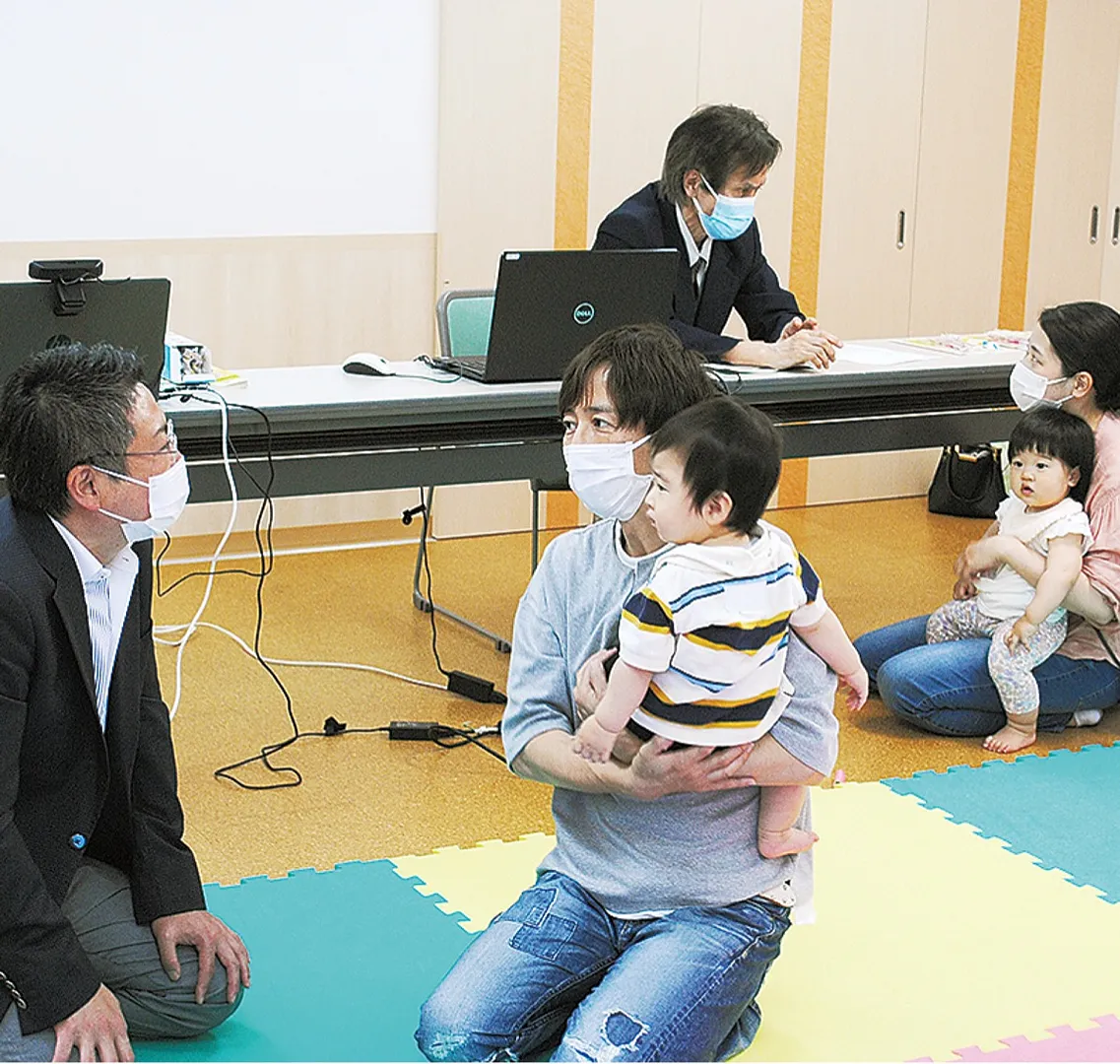 歯科医師による個別相談の様子