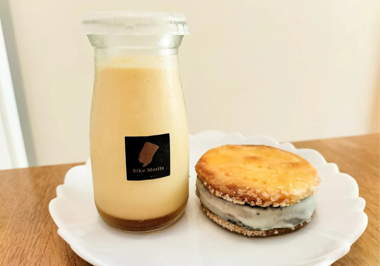 モトマチ塩プリン（380円）とクレオル（432円）