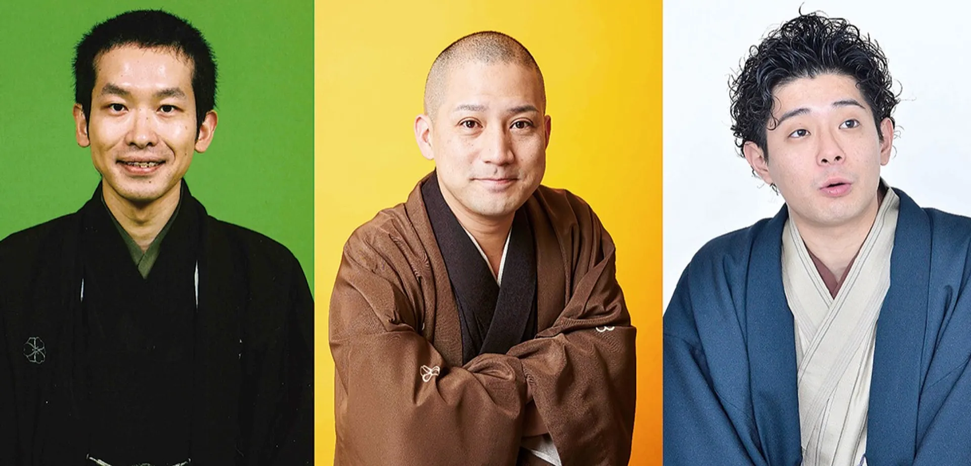 左から柳家わさび、春風亭一之輔、柳亭小痴楽
