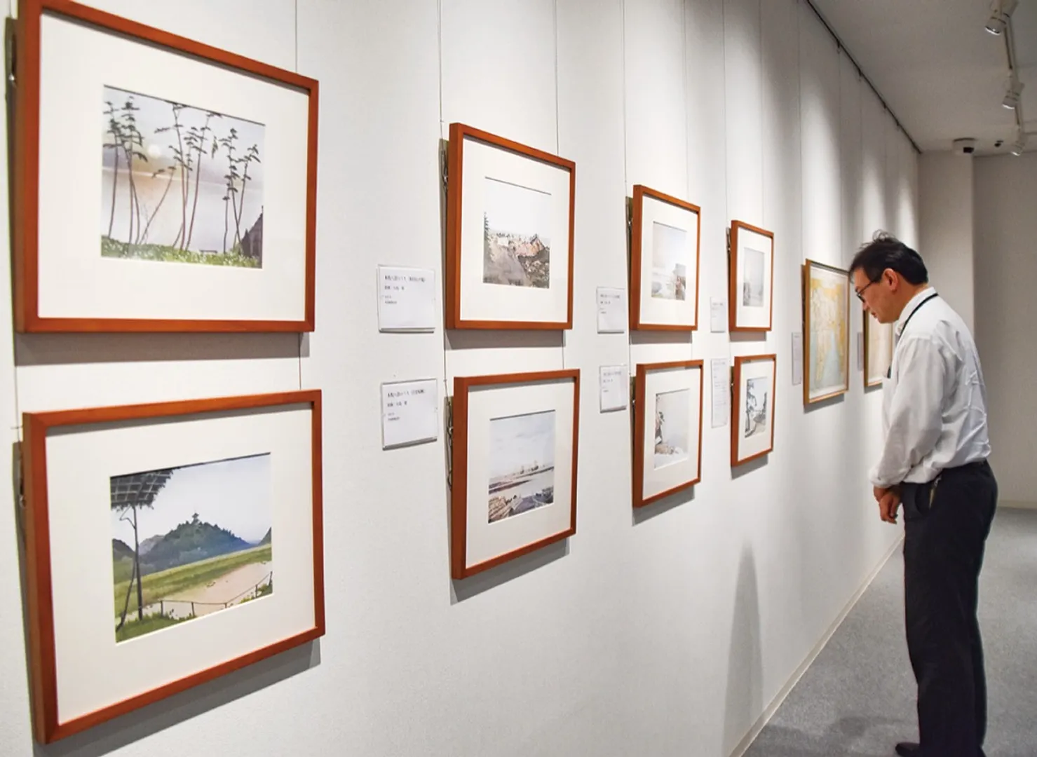 本牧八景の展示の様子