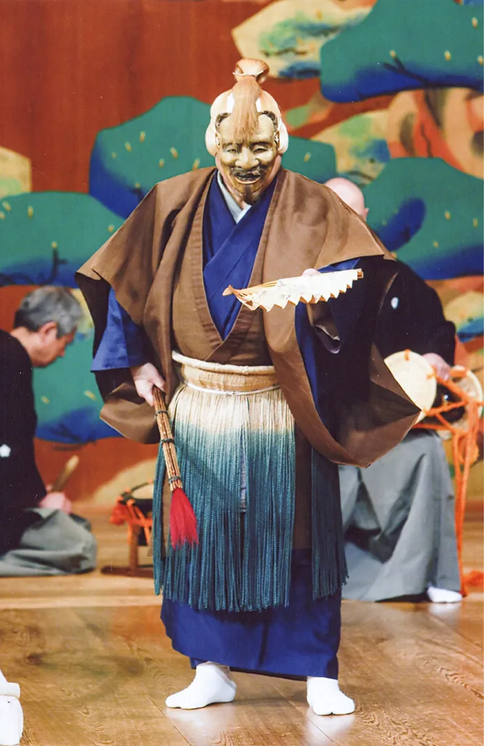 演目の１つ、能『鵜飼』（観世銕之丞）＝渡辺真也撮影
