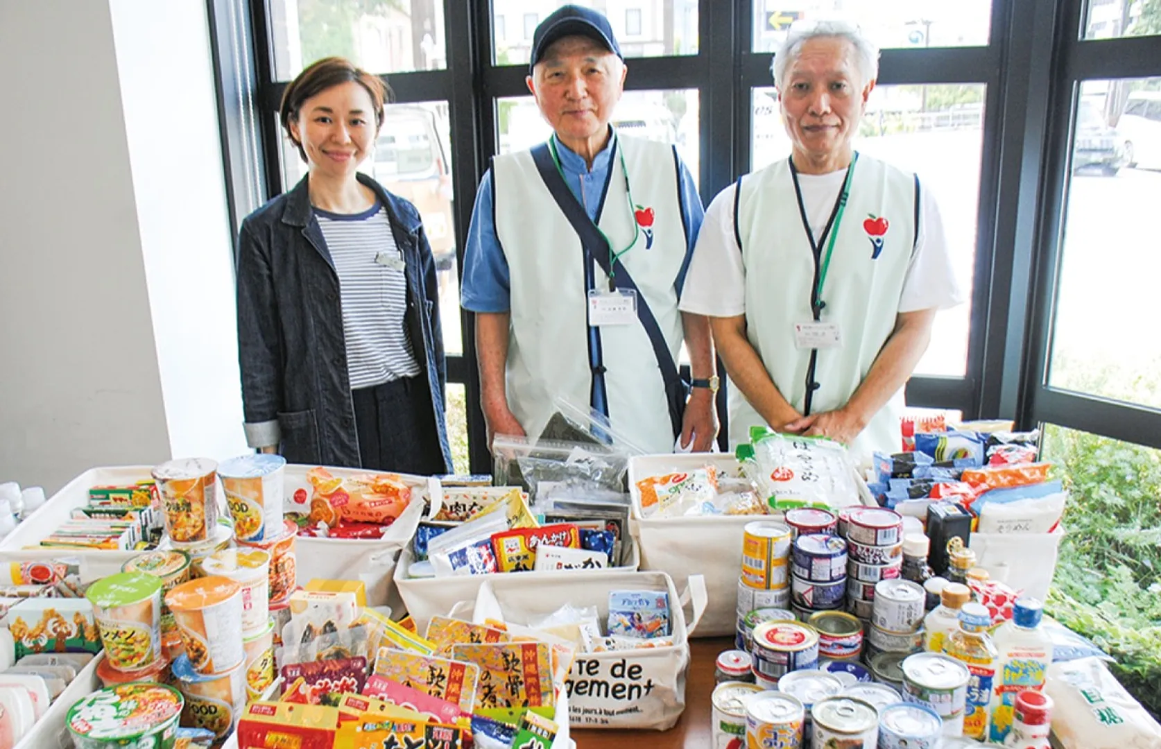 ｢余剰食品や日用品、ぜひお持ち下さい｣