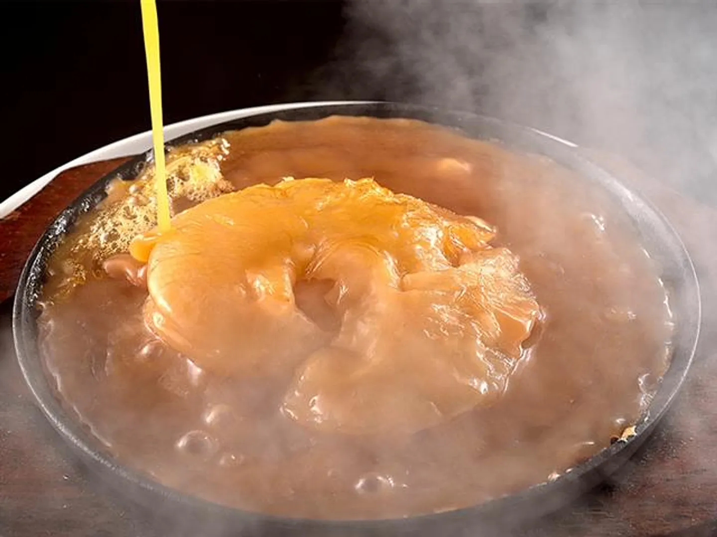 フカヒレステーキの鉄板焼き