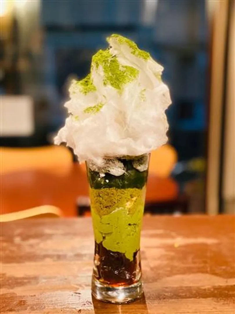 抹茶パフェお茶付き1600円