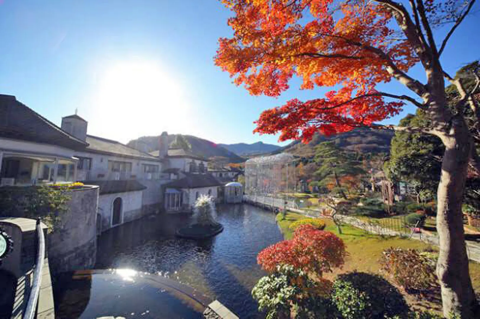 箱根ガラスの森美術館 秋の庭園